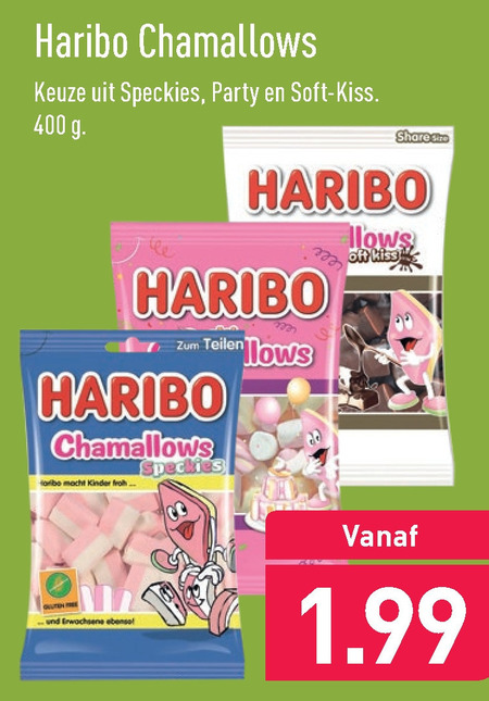 Haribo   marshmallows folder aanbieding bij  Aldi - details