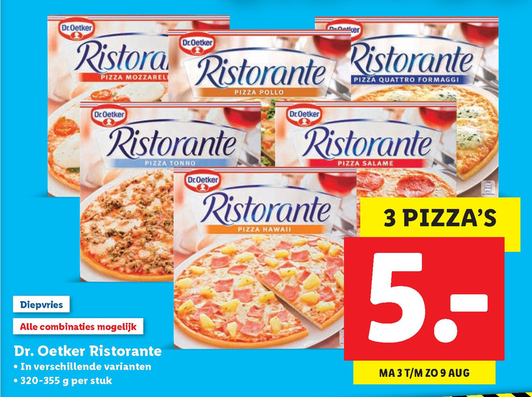 Dr Oetker   diepvriespizza folder aanbieding bij  Lidl - details