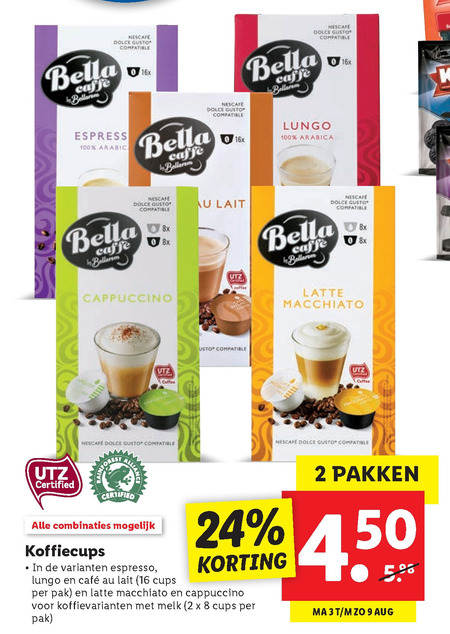 Bellarom   dolce gusto capsules folder aanbieding bij  Lidl - details