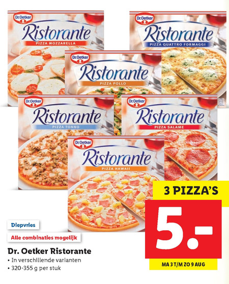 Dr Oetker   diepvriespizza folder aanbieding bij  Lidl - details