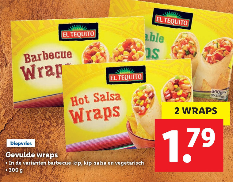 El Tequito   wraps folder aanbieding bij  Lidl - details