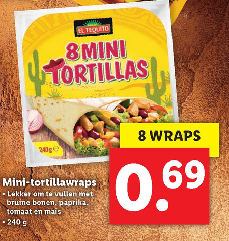 El Tequito   tortilla folder aanbieding bij  Lidl - details