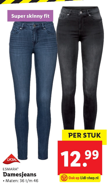 esmara   dames jeans folder aanbieding bij  Lidl - details