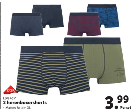 Livergy   heren boxershort folder aanbieding bij  Lidl - details