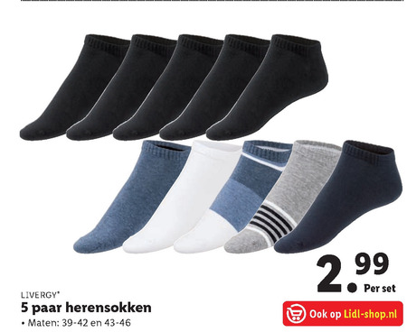 Livergy   herensokken folder aanbieding bij  Lidl - details