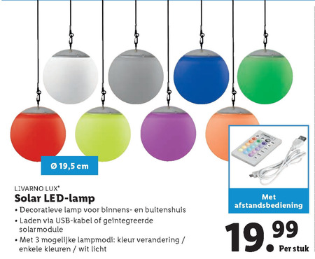 Livarno   solarlamp folder aanbieding bij  Lidl - details