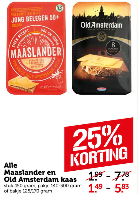 Maaslander   kaas, kaasplakken folder aanbieding bij  Coop - details