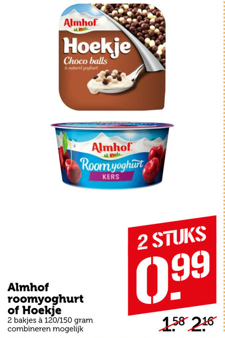 Almhof   vruchtenyoghurt folder aanbieding bij  Coop - details