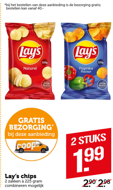 Lays   chips folder aanbieding bij  Coop - details