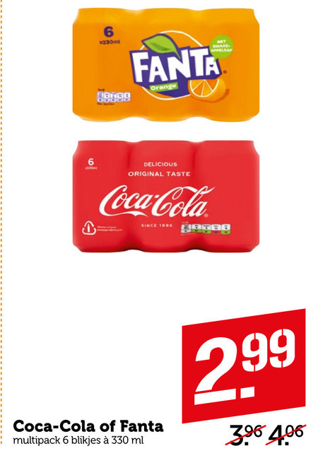 Fanta   cola, frisdrank folder aanbieding bij  Coop - details