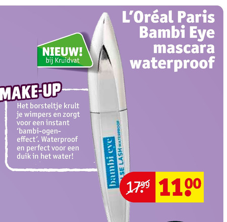 L Oreal   mascara folder aanbieding bij  Kruidvat - details