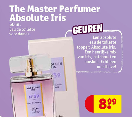 The Master Perfumer   eau de toilette folder aanbieding bij  Kruidvat - details