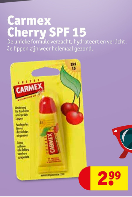 Carmex   lippenbalsem folder aanbieding bij  Kruidvat - details