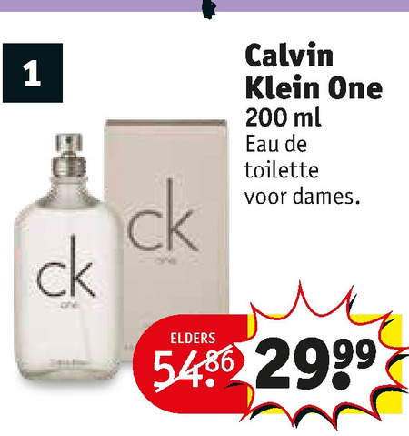 Calvin Klein   eau de toilette folder aanbieding bij  Kruidvat - details