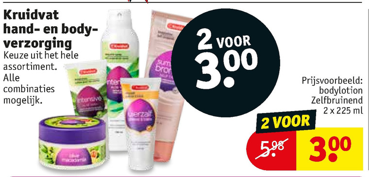 Kruidvat Huismerk   bodylotion folder aanbieding bij  Kruidvat - details