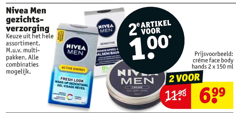 Nivea   heren gezichtsverzorging folder aanbieding bij  Kruidvat - details