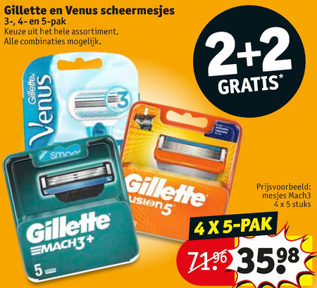 Gillette Venus   scheermesjes, dames scheermesje folder aanbieding bij  Kruidvat - details