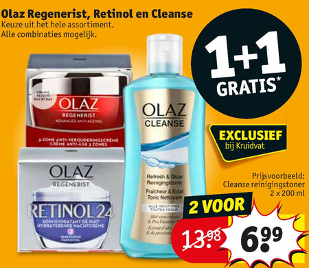 Olaz   nachtcreme, gezichtsverzorging folder aanbieding bij  Kruidvat - details