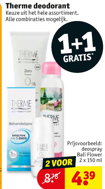 Therme   deodorant folder aanbieding bij  Kruidvat - details