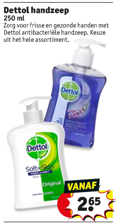 Dettol   handzeep folder aanbieding bij  Kruidvat - details