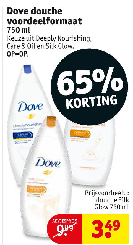 Dove   douchegel folder aanbieding bij  Kruidvat - details