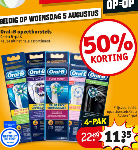 Braun Oral-B   opzetborstel folder aanbieding bij  Kruidvat - details