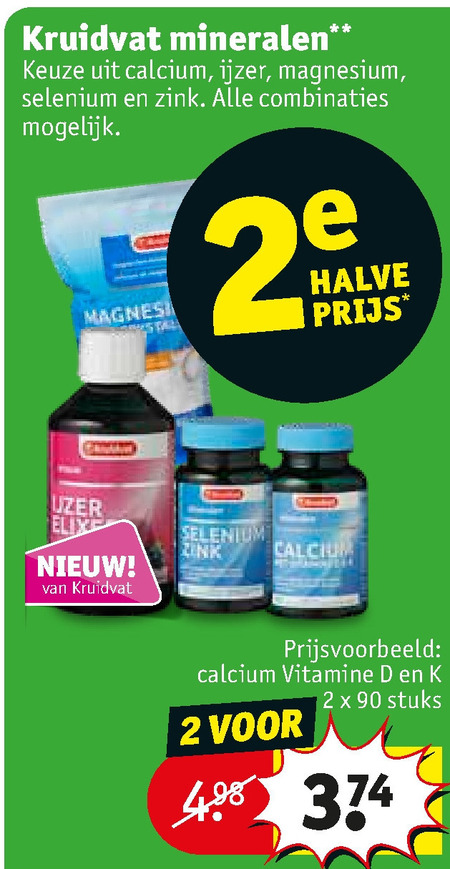 Kruidvat Huismerk   voedingssupplement folder aanbieding bij  Kruidvat - details