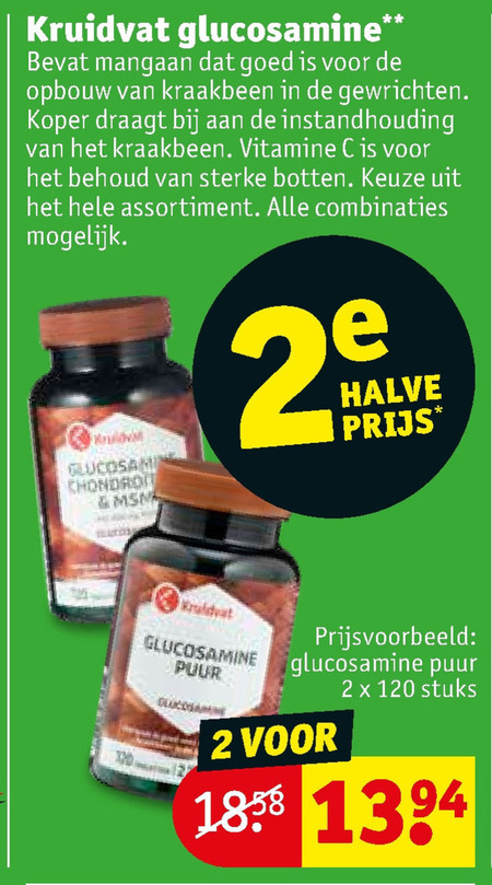 Kruidvat Huismerk   voedingssupplement folder aanbieding bij  Kruidvat - details