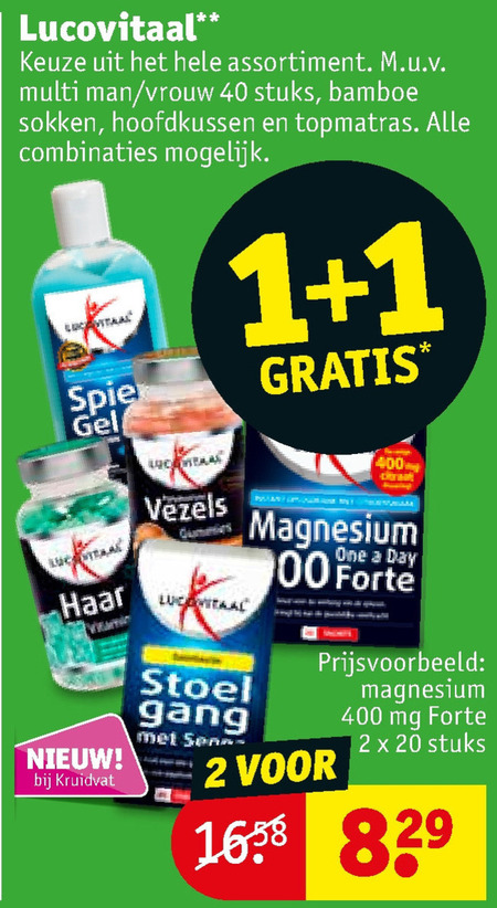 Lucovitaal   voedingssupplement folder aanbieding bij  Kruidvat - details