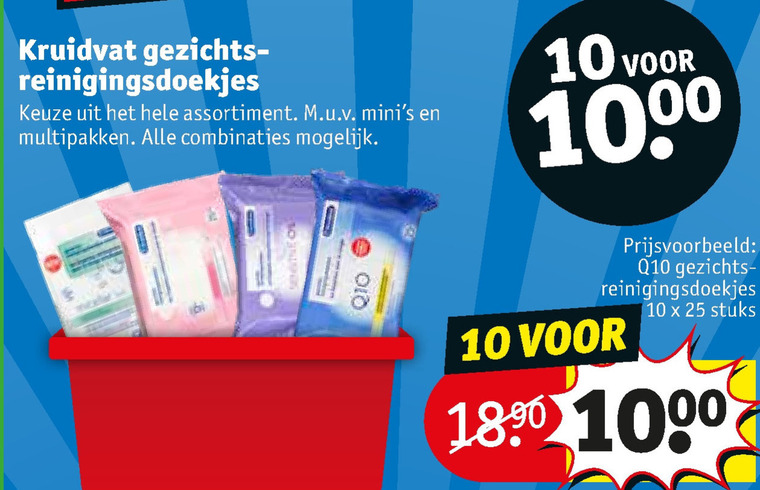 Kruidvat Huismerk   reinigingsdoekje folder aanbieding bij  Kruidvat - details