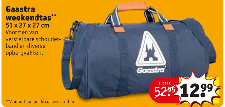 Gaastra   reistas folder aanbieding bij  Kruidvat - details