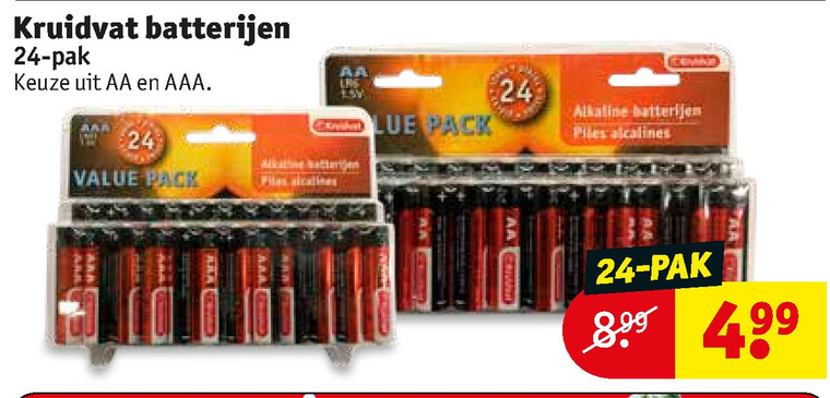 Kruidvat Huismerk   batterij folder aanbieding bij  Kruidvat - details