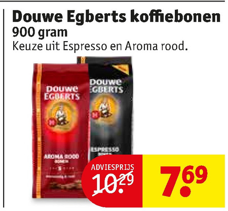 Douwe Egberts   koffiebonen folder aanbieding bij  Kruidvat - details