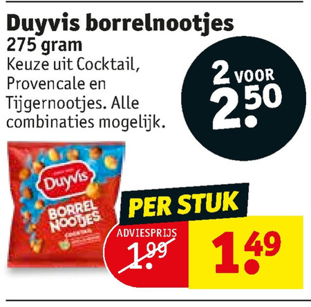 Duyvis   borrelnootjes folder aanbieding bij  Kruidvat - details