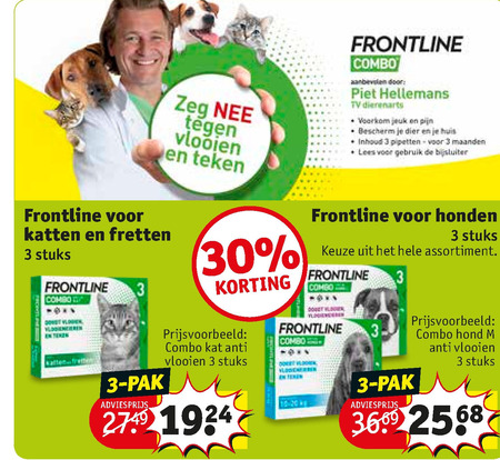 Frontline   vlooienband folder aanbieding bij  Kruidvat - details