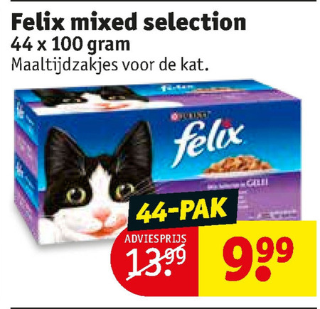 Felix   kattenvoer folder aanbieding bij  Kruidvat - details