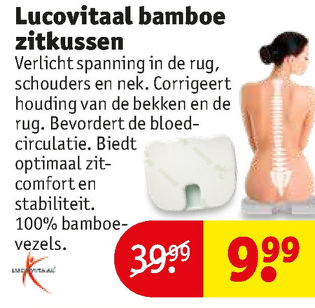 Lucovitaal   zitkussen folder aanbieding bij  Kruidvat - details