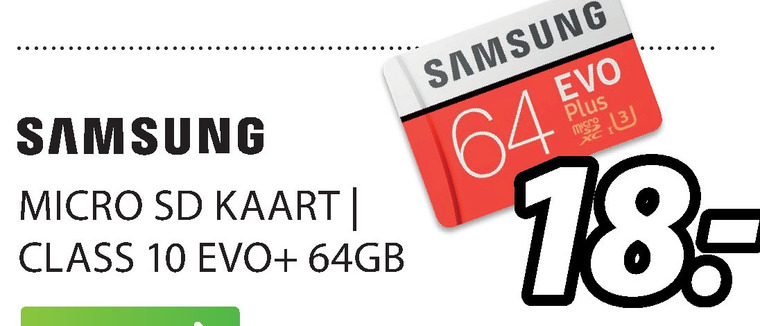 Samsung   microsd geheugenkaart folder aanbieding bij  Expert - details