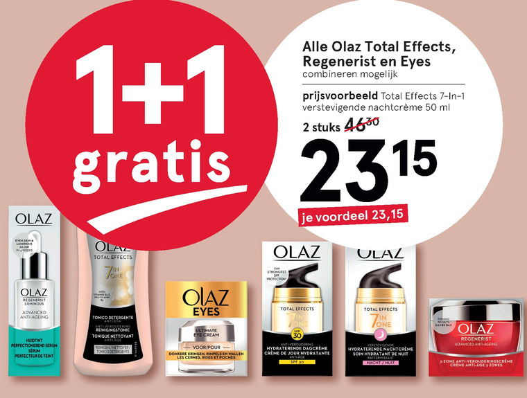 Olaz   oogcreme, nachtcreme folder aanbieding bij  Etos - details