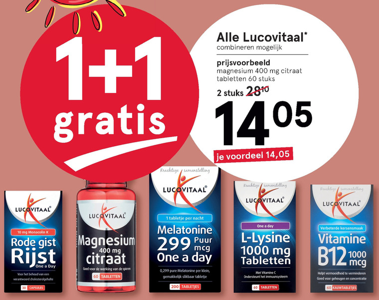 Lucovitaal   voedingssupplement folder aanbieding bij  Etos - details