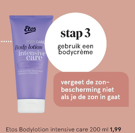 Etos Huismerk   bodylotion folder aanbieding bij  Etos - details