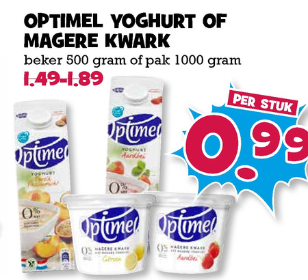 Optimel   kwark, vruchtenyoghurt folder aanbieding bij  Boons Markt - details