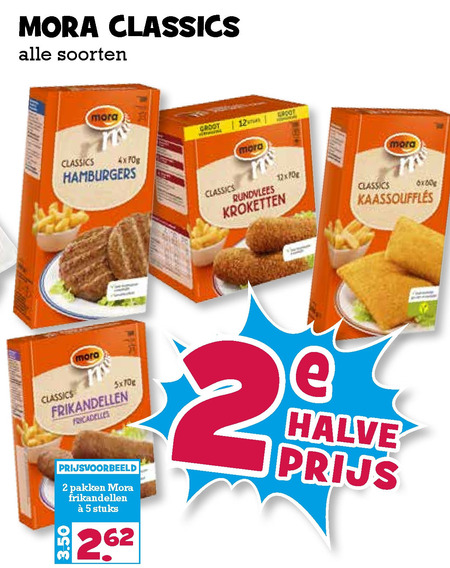 Mora   frikandellen, kroket folder aanbieding bij  Boons Markt - details