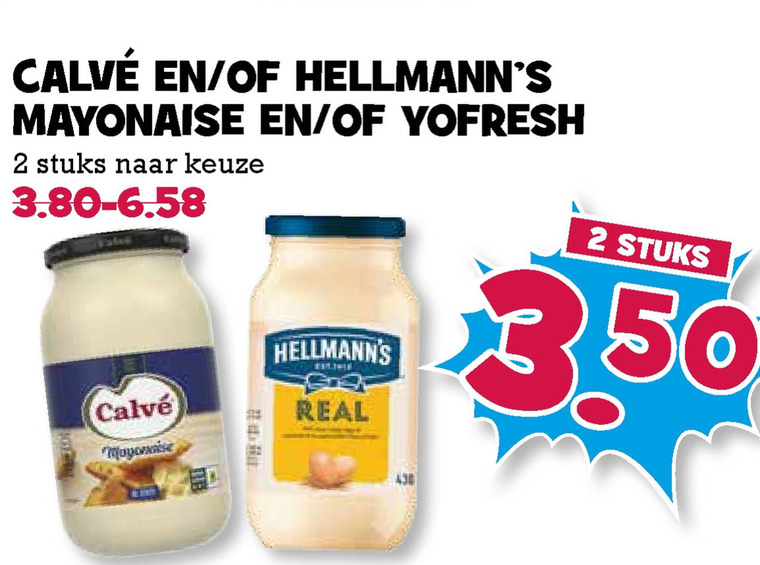 Hellmans   mayonaise folder aanbieding bij  Boons Markt - details