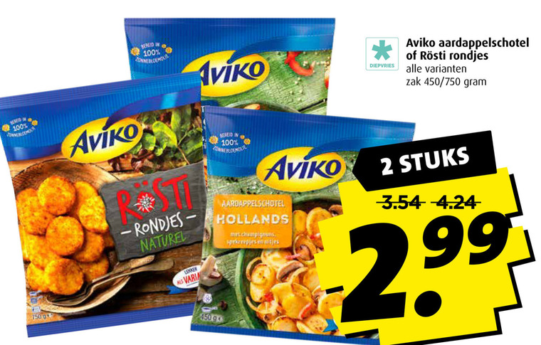 Aviko   diepvriesmaaltijd, aardappelproduct folder aanbieding bij  Boni - details