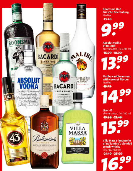 Malibu   rum, likeur folder aanbieding bij  Boni - details