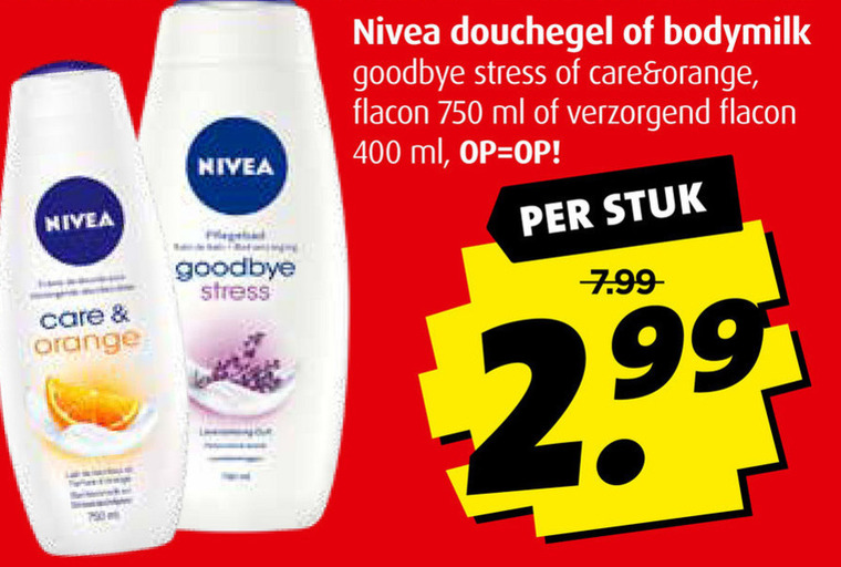 Nivea   douchegel, bodymilk folder aanbieding bij  Boni - details