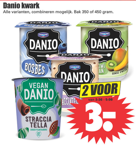 Danone Danio   kwark folder aanbieding bij  Dirk - details