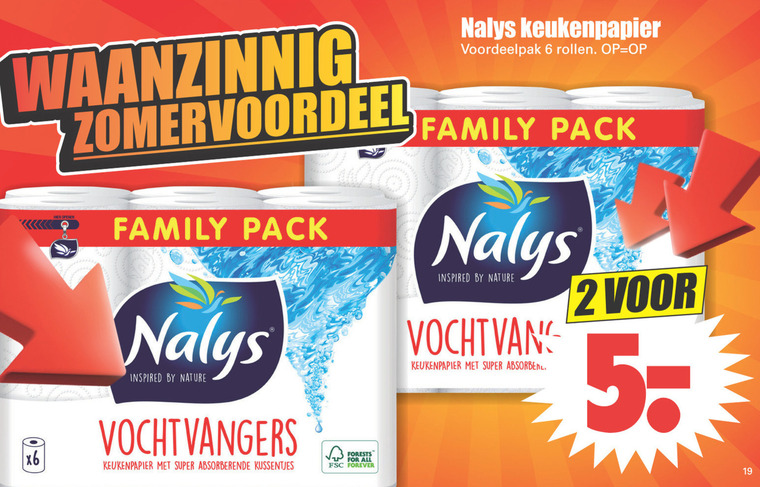 Nalys   keukenpapier folder aanbieding bij  Dirk - details