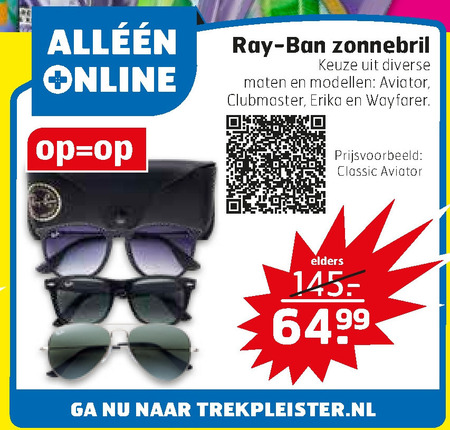 Ray-Ban   zonnebril folder aanbieding bij  Trekpleister - details